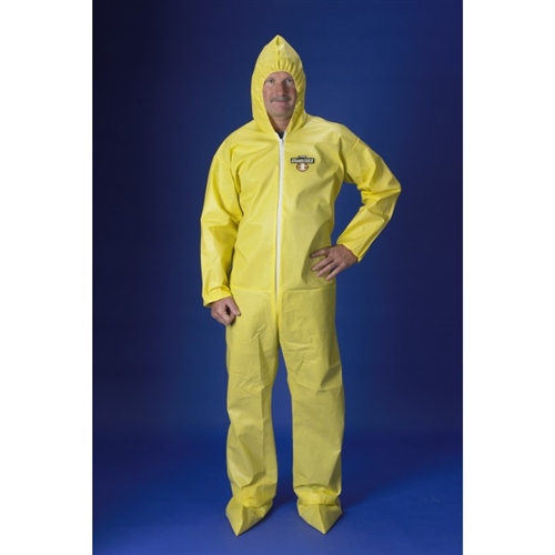 ChemMax 1 Coverall, zipper, attached hood, boots, elastic wrists, 25PK
