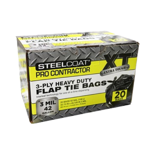 42 Gallon 3 Mil Thick Heavy Duty Contractor Bags - Professional Cleaning  Supply